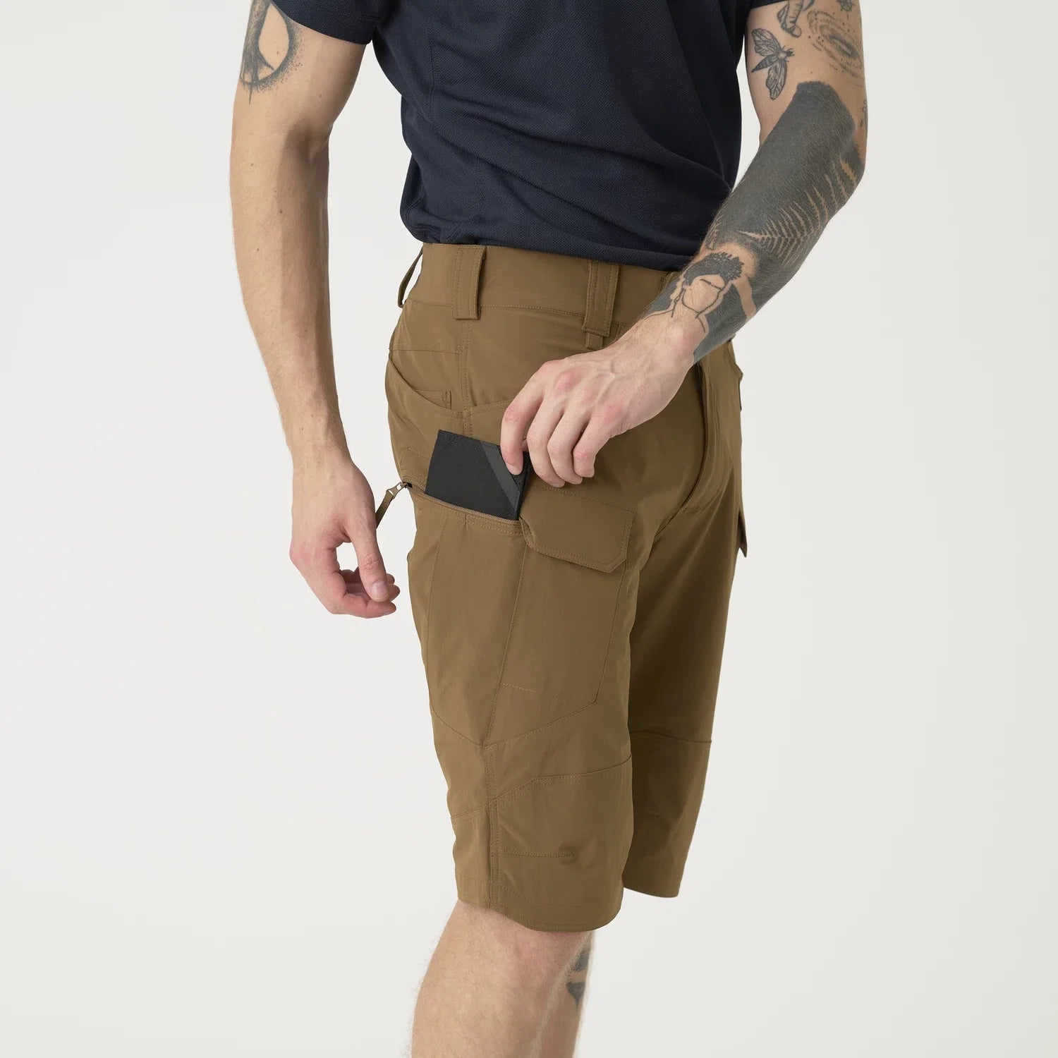 Helikon-Tex OTS 11" šortky VersaStretch taktické outdoorové Versa Stretch Lite, Khaki – detail 9