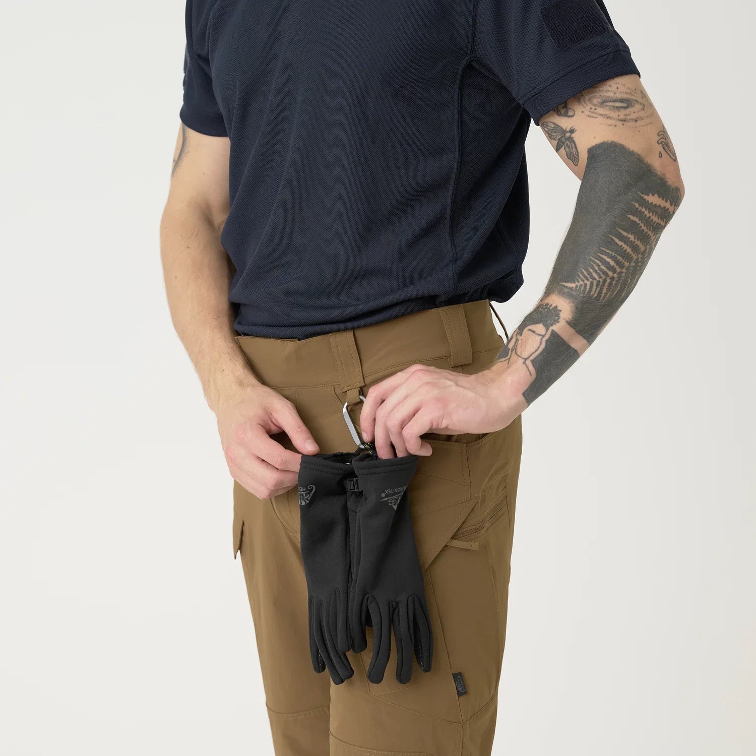 Helikon-Tex OTS 11" šortky VersaStrecth taktické outdoorové Versa Strecth Lite, Mud Brown – detail 10