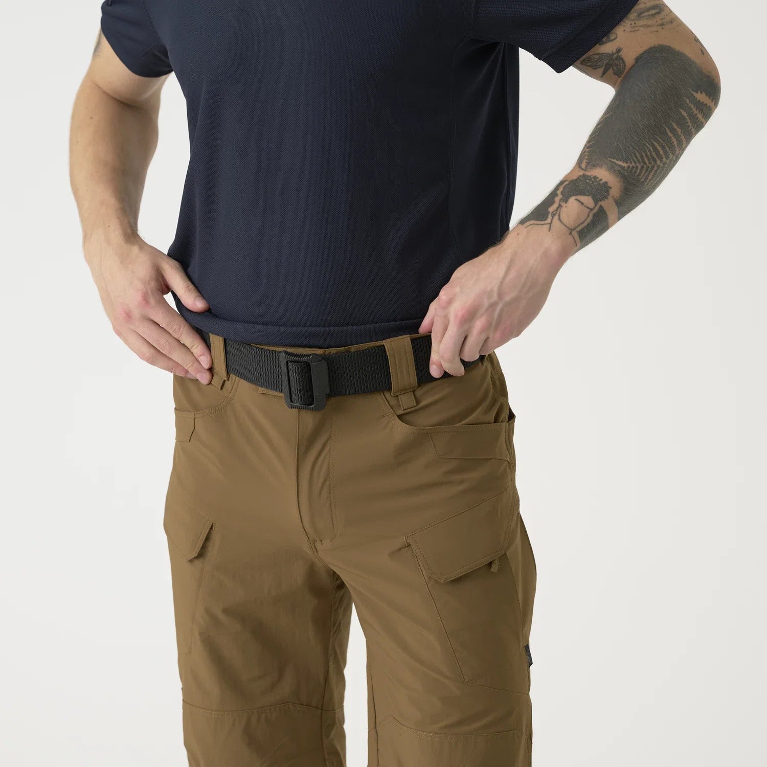 Helikon-Tex OTS 11" šortky VersaStrecth taktické outdoorové Versa Strecth Lite, Mud Brown – detail 15