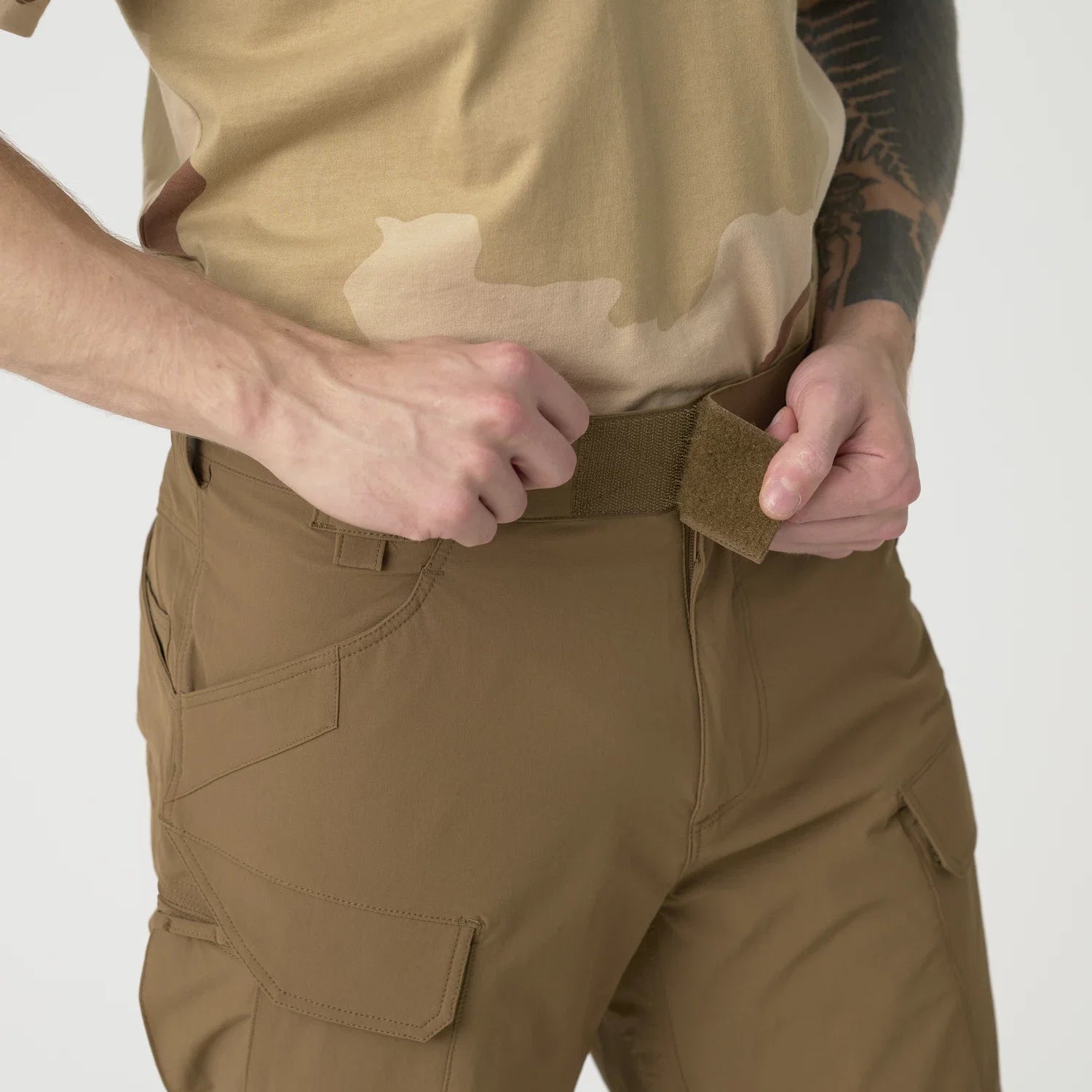 Helikon-Tex OTP nohavice VersaStretch taktické outdoorové Versa Stretch, Crimson Sky / Black – detail 7