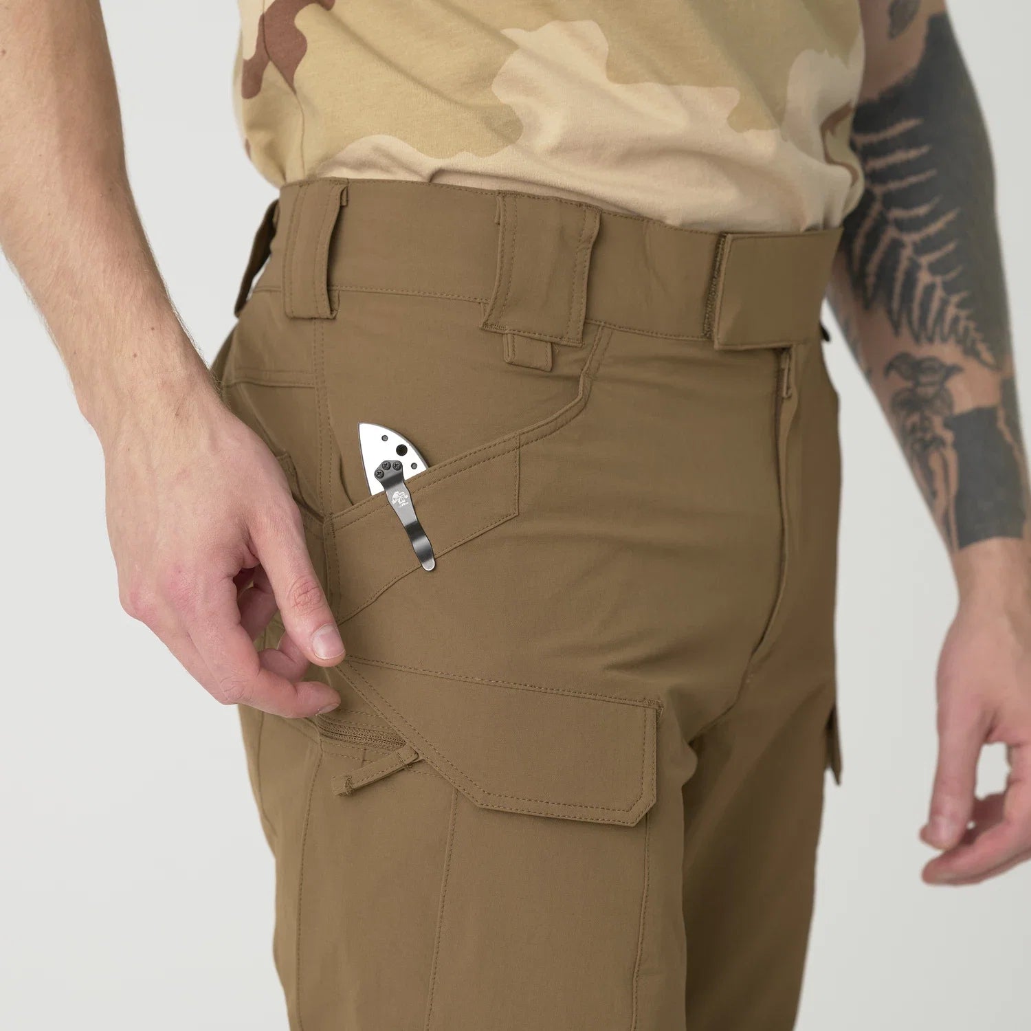 Helikon-Tex Outdoor Tactical nohavice taktické, khaki – detail 10