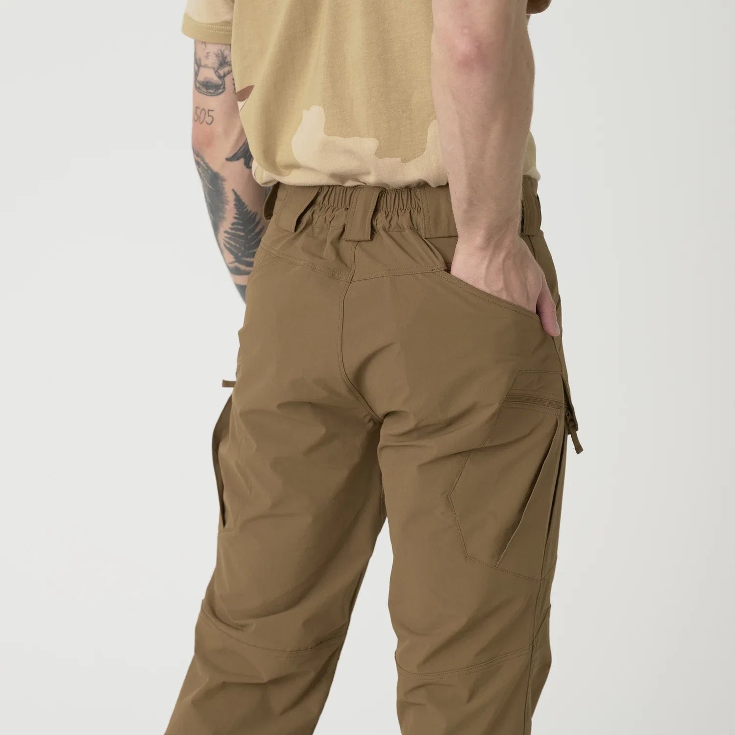 Helikon-Tex OTP nohavice VersaStretch taktické outdoorové Versa Stretch, Earth Brown – detail 15