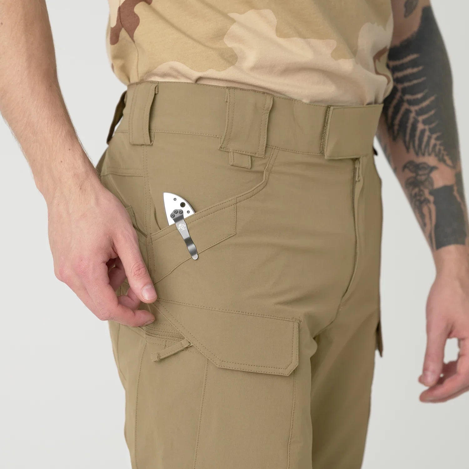 Helikon-Tex OTP nohavice VersaStretch outdoorové taktické Versa Stretch Lite, Shadow Grey – detail 10