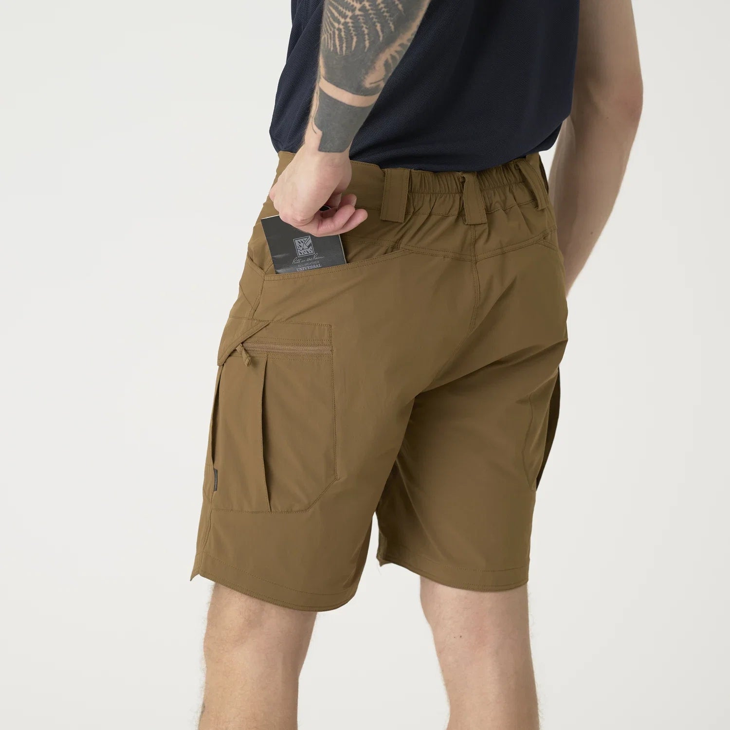 Helikon-Tex OTS 8.5" šortky VersaStretch taktické outdoorové Versa Stretch Lite, Mud Brown – detail 3