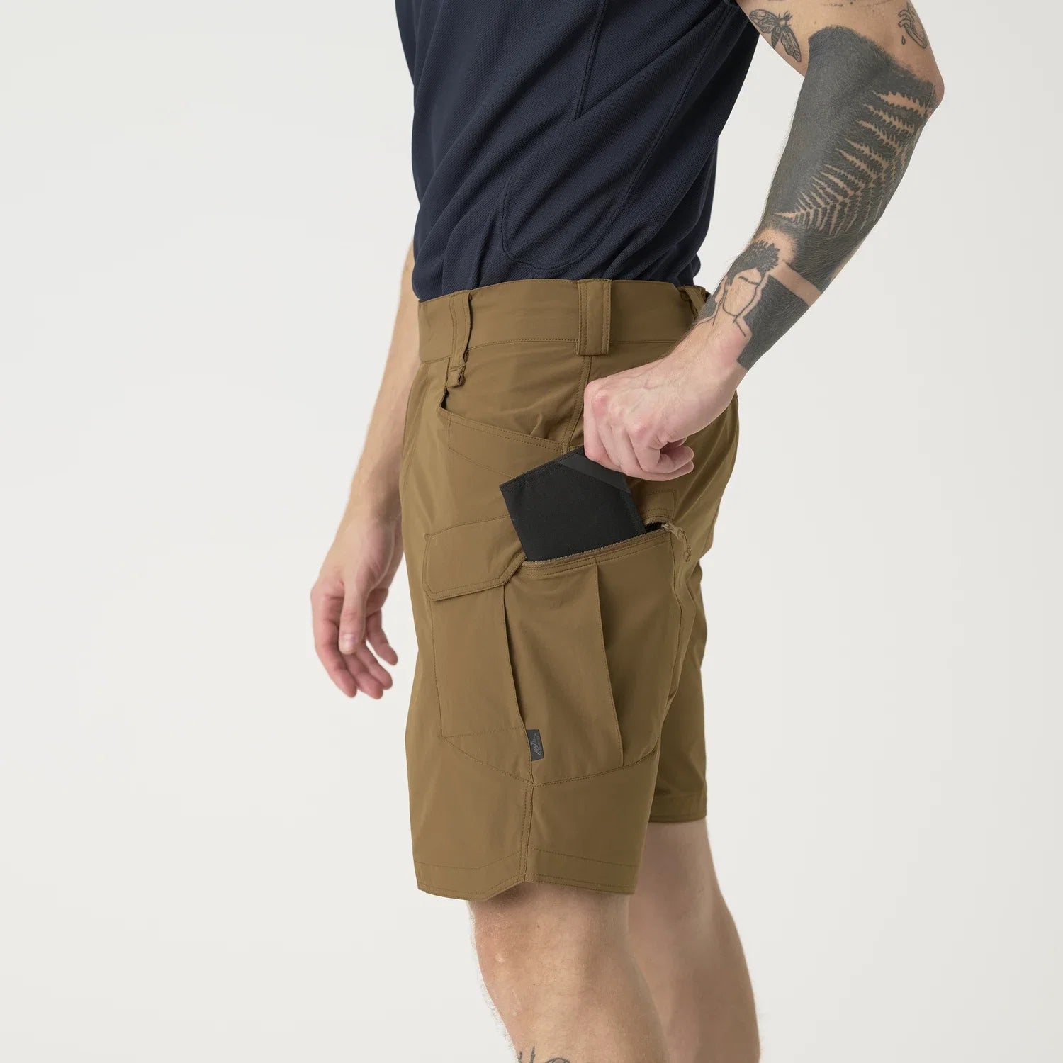 Helikon-Tex OTS 8.5" šortky VersaStretch taktické outdoorové Versa Stretch Lite, Taiga Green – detail 5