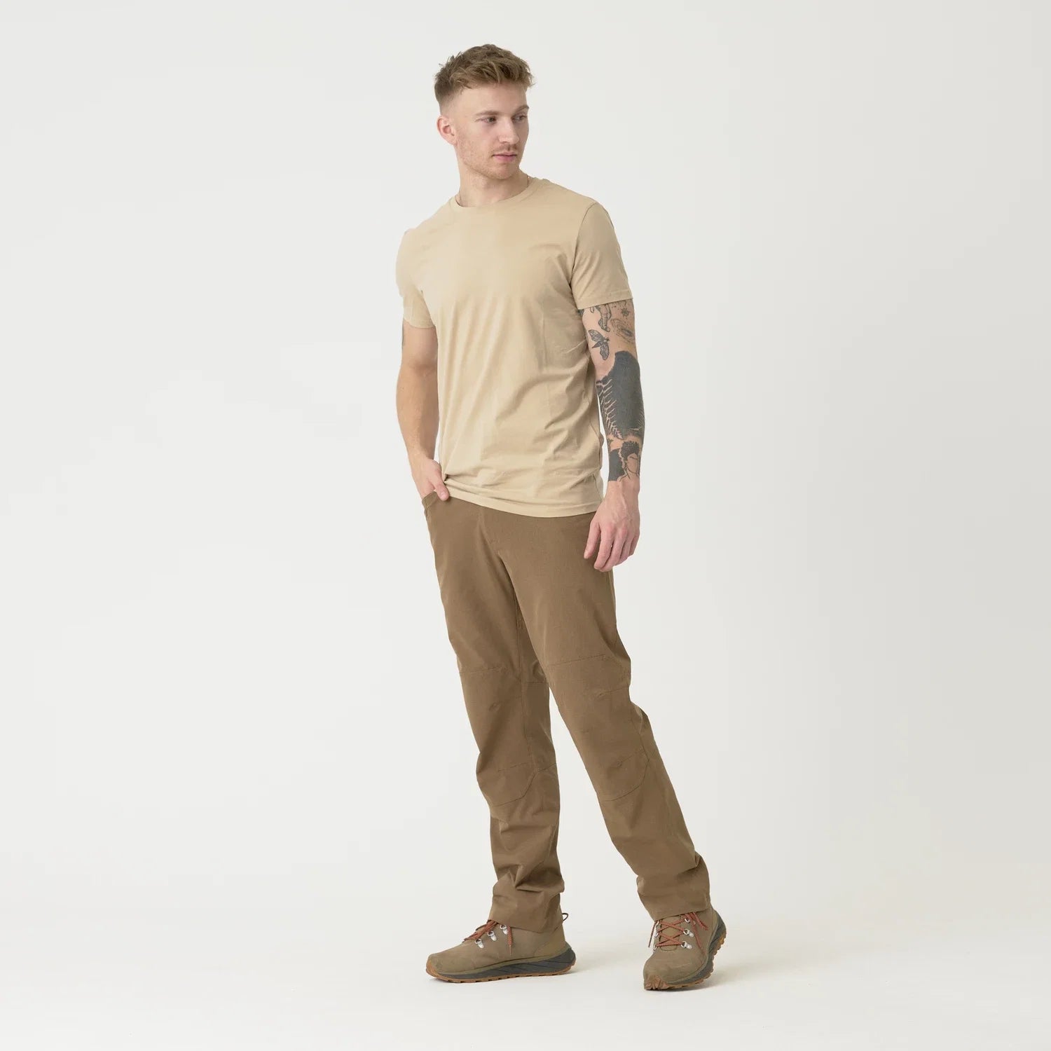 Helikon-Tex AeroTech trekingové nohavice taktické, Mud Brown – detail 1