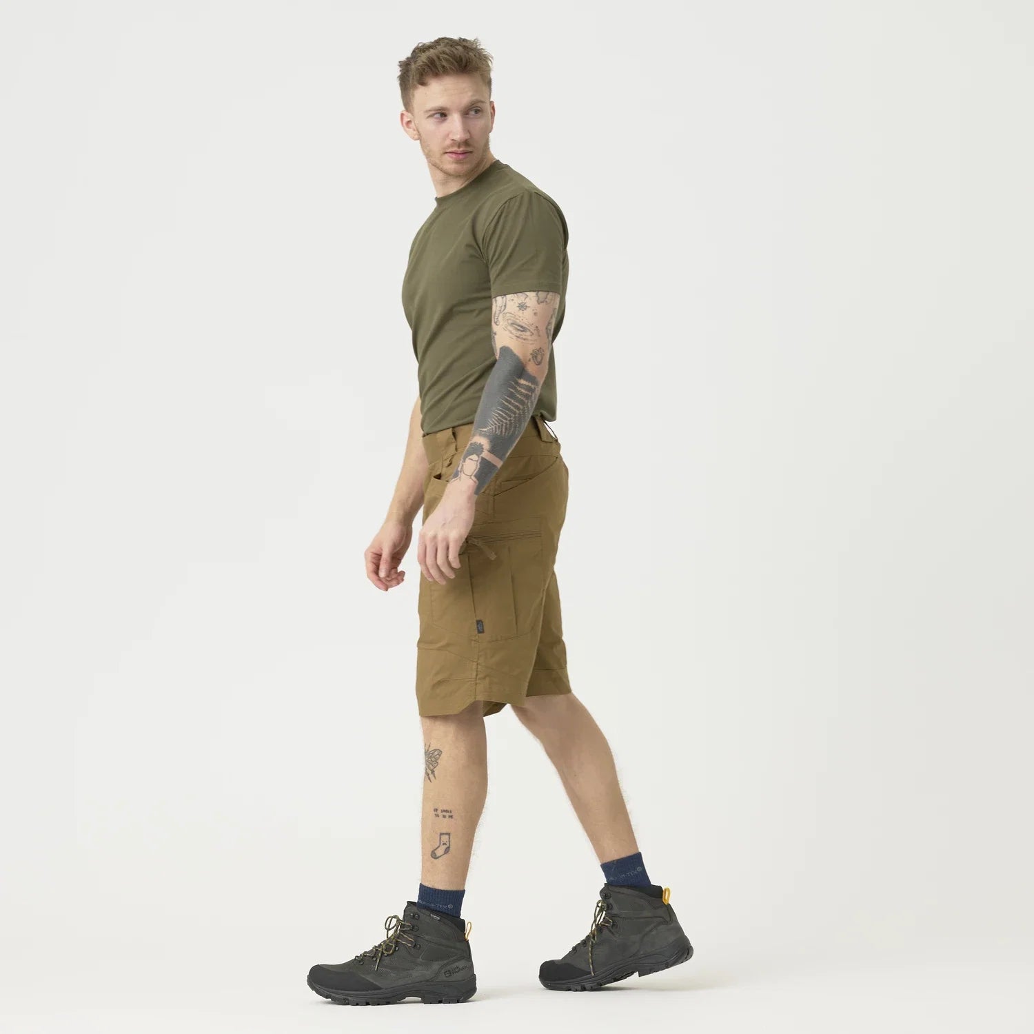 Helikon-Tex UTS nohavice taktické 11'' PolyCotton Ripstop krátke, Ash Grey – detail 1