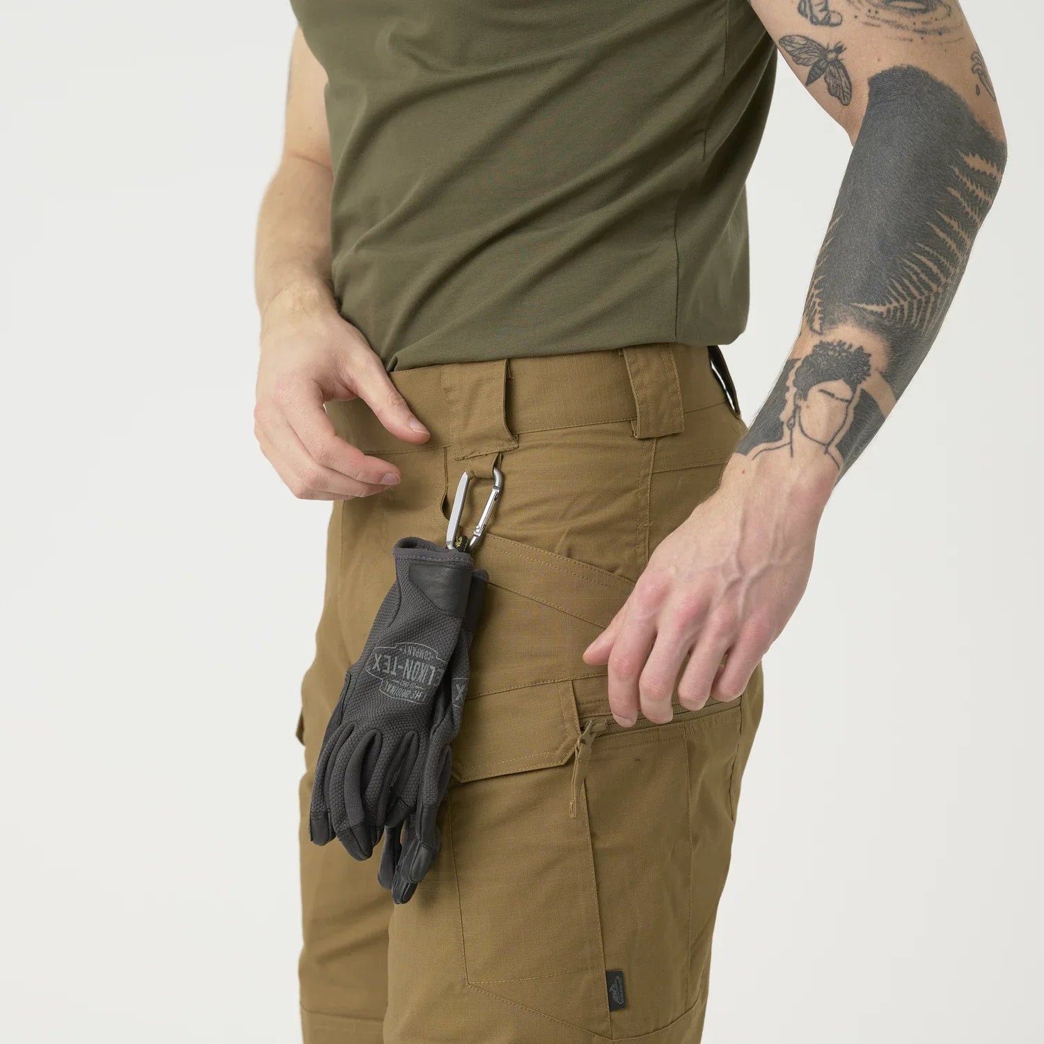 Helikon-Tex UTS nohavice taktické 11'' PolyCotton Ripstop krátke, Ash Grey – detail 2