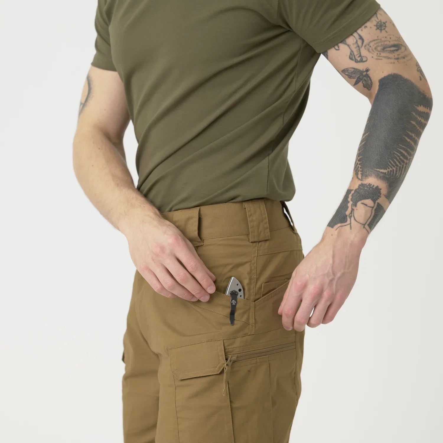 Helikon-Tex Urban Tactical 11" krátke nohavice Rip-Stop polycotton, Shadow Grey – detail 4