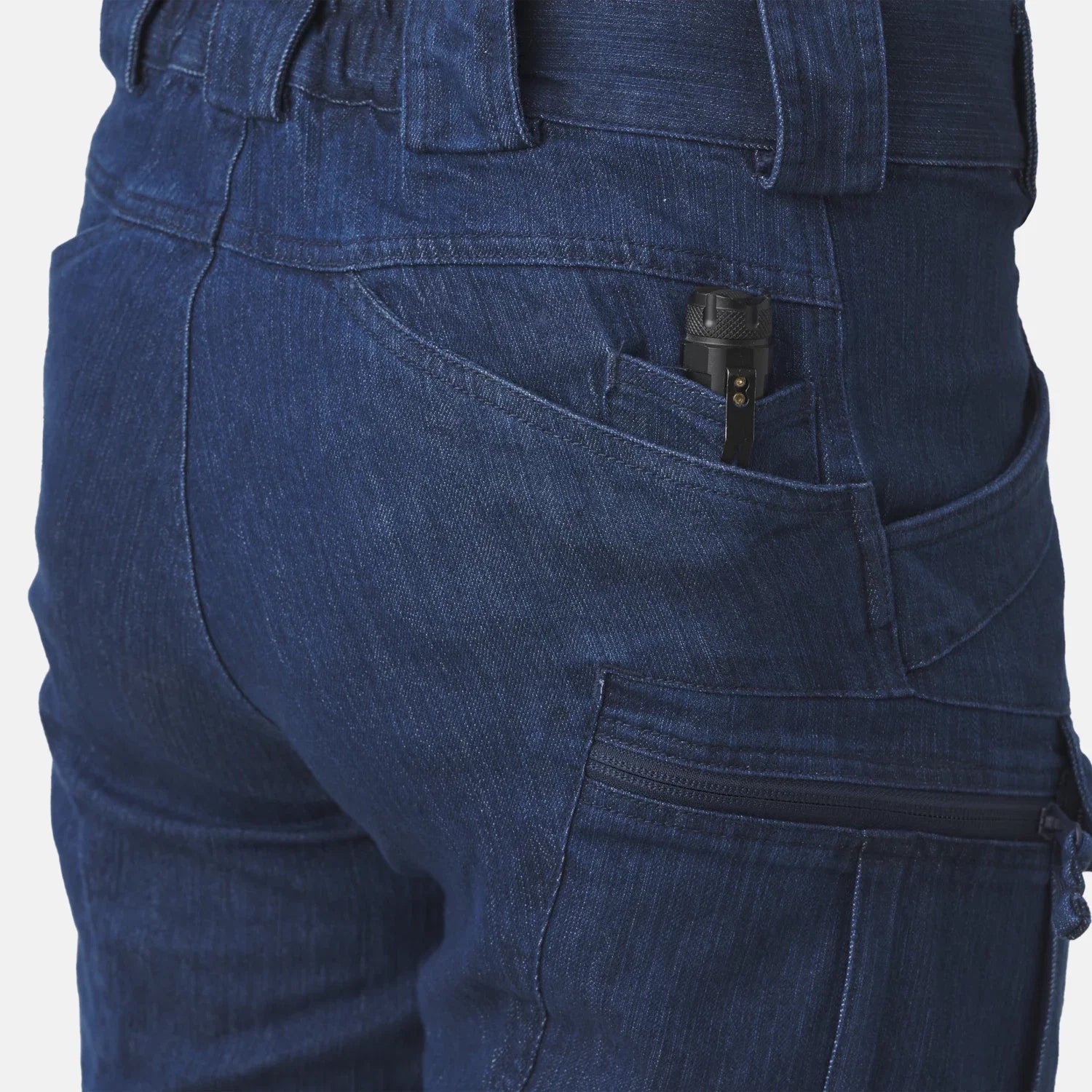 Helikon-Tex UTP nohavice taktické Denim Stretch, Marine Blue – detail 6