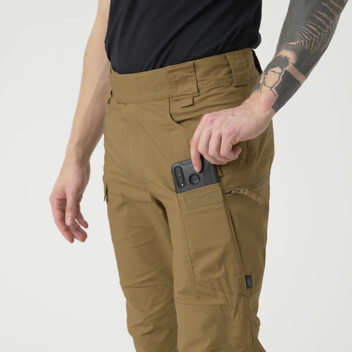 Helikon-Tex Urban Tactical nohavice Rip-Stop polycotton, čierne – detail 4