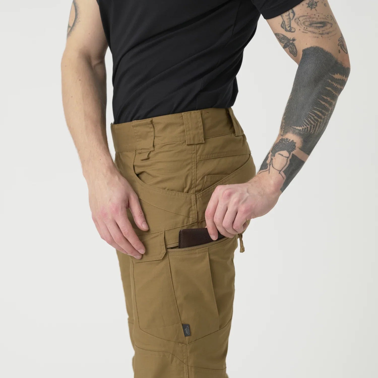 Helikon-Tex Urban Tactical nohavice Rip-Stop polycotton, čierne – detail 6