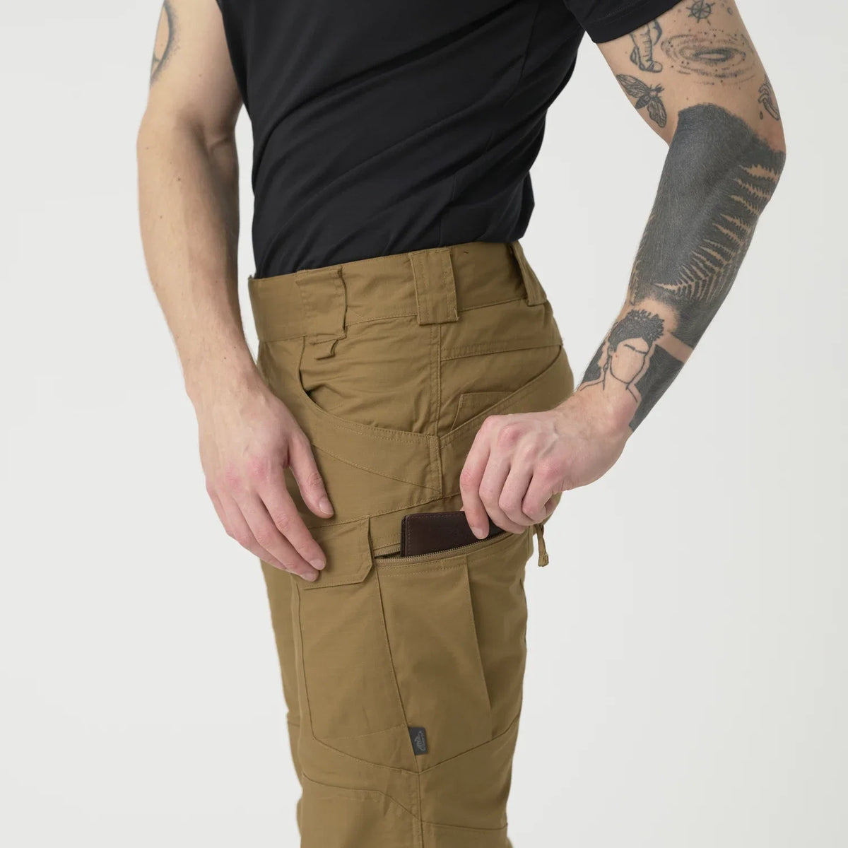 Helikon-Tex UTP nohavice taktické PolyCotton Ripstop, Taiga Green – detail 6