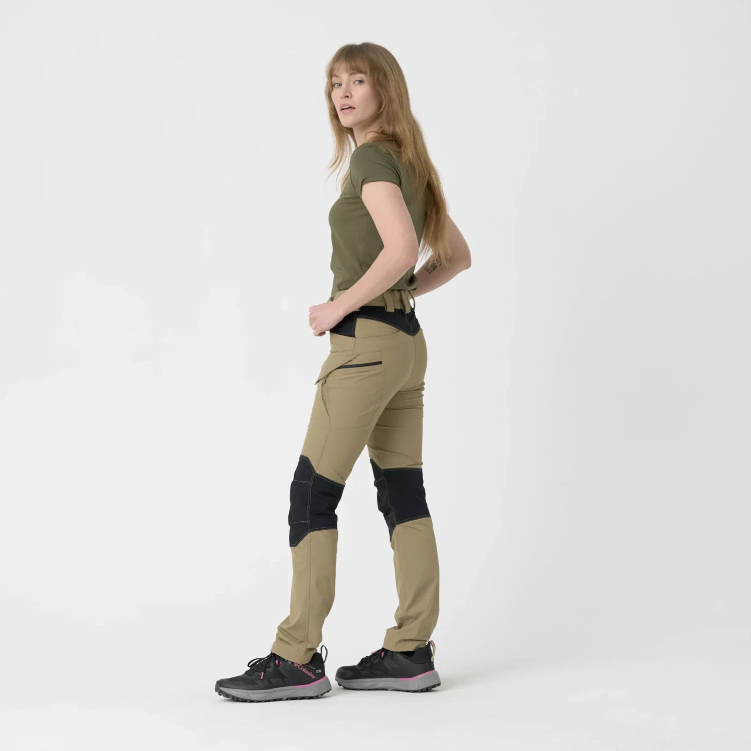 Helikon-Tex VersaStretch outdoorovo nohavice taktické dámske, taiga green – detail 2