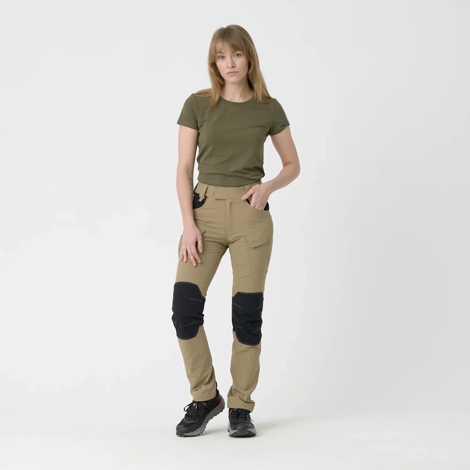 Helikon-Tex VersaStretch outdoorovo nohavice taktické dámske, taiga green – detail 3