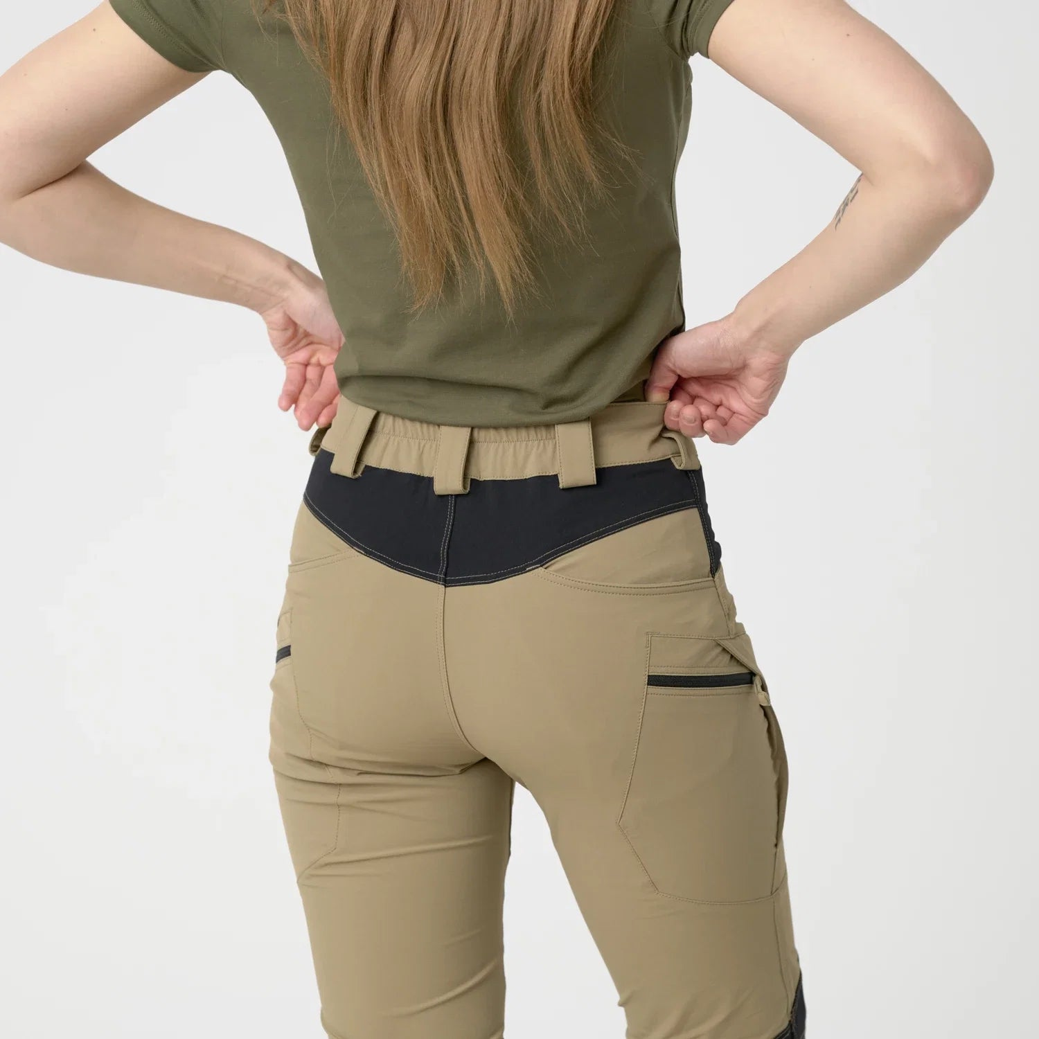 Helikon-Tex VersaStretch outdoorovo nohavice taktické dámske, taiga green – detail 6