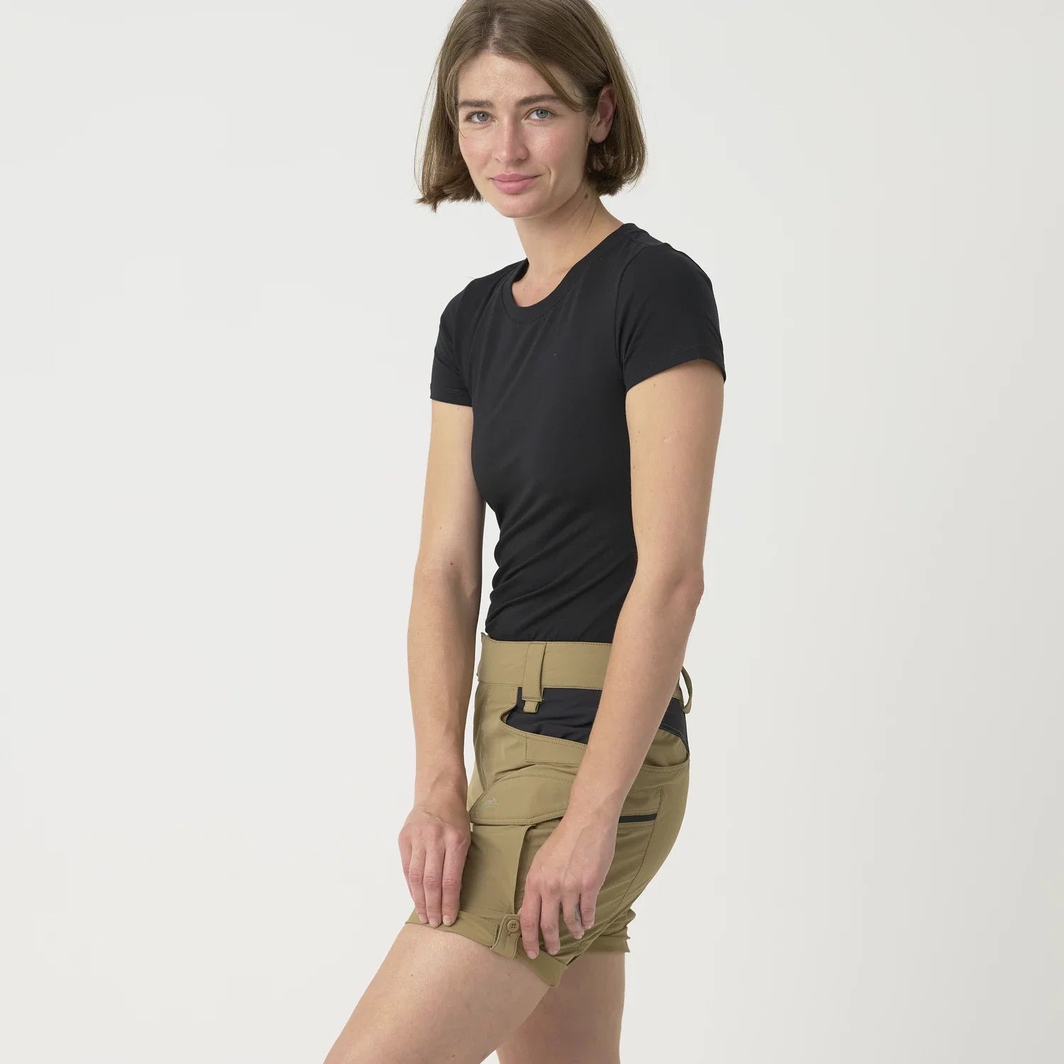 Helikon-Tex OTP krátke nohavice dámske 8,5", Taiga Green / Black – detail 7