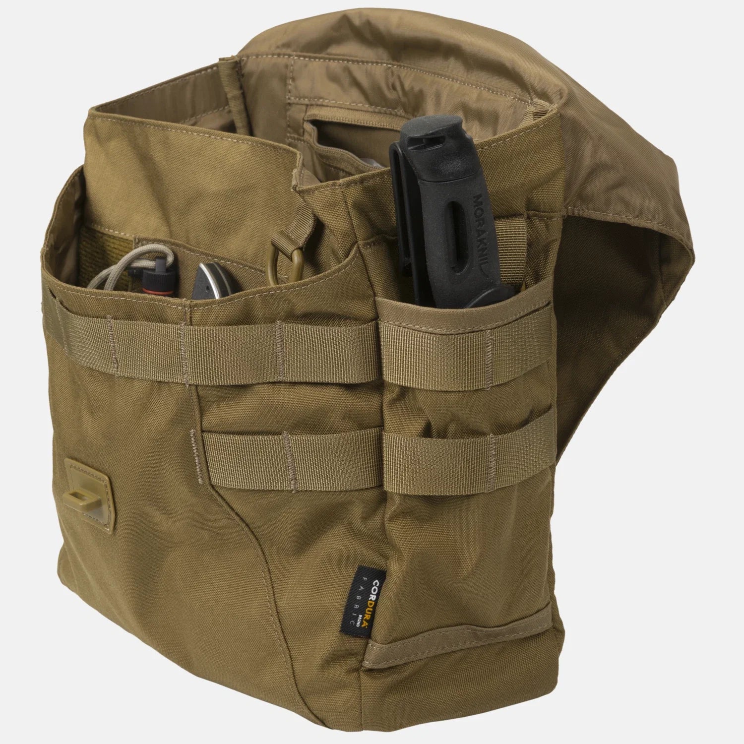 Helikon-Tex Bushcraft Haversack Bag taška cez rameno Cordura®, olivová/čierna – detail 8