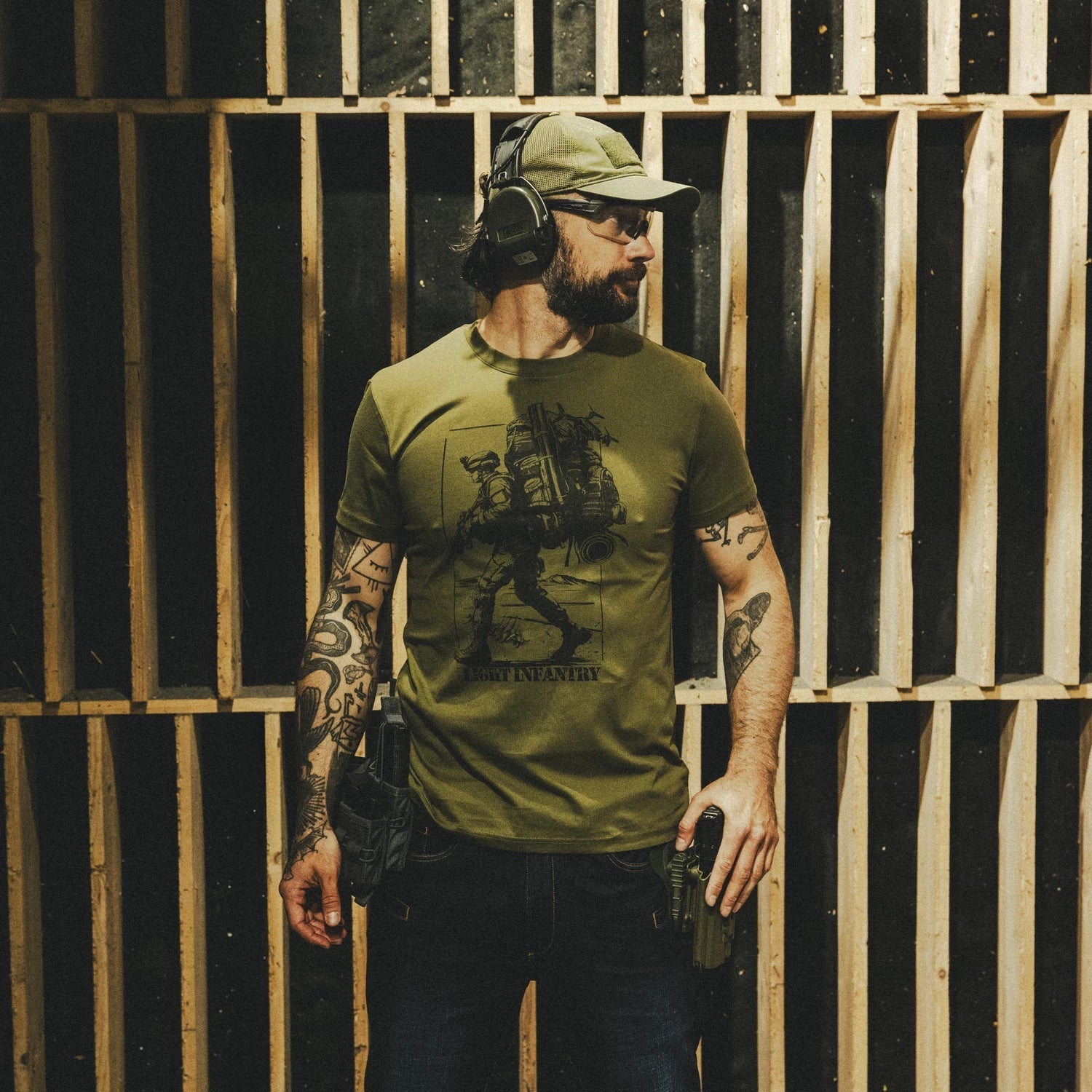 Helikon-Tex Light Infantry tričko, khaki