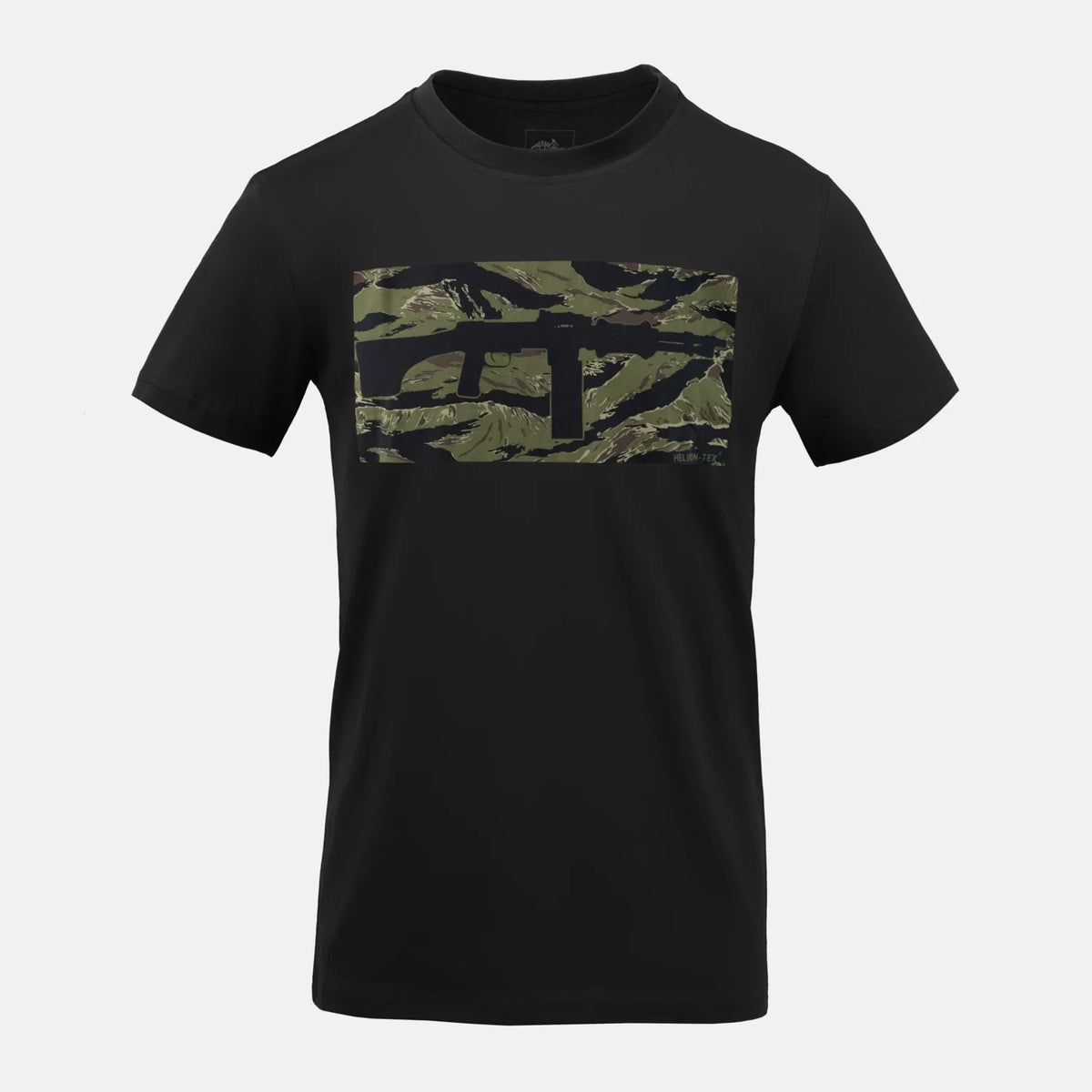 Helikon-Tex RPD krátke bavlnené tričko, Black/Tiger Stripe – predná strana