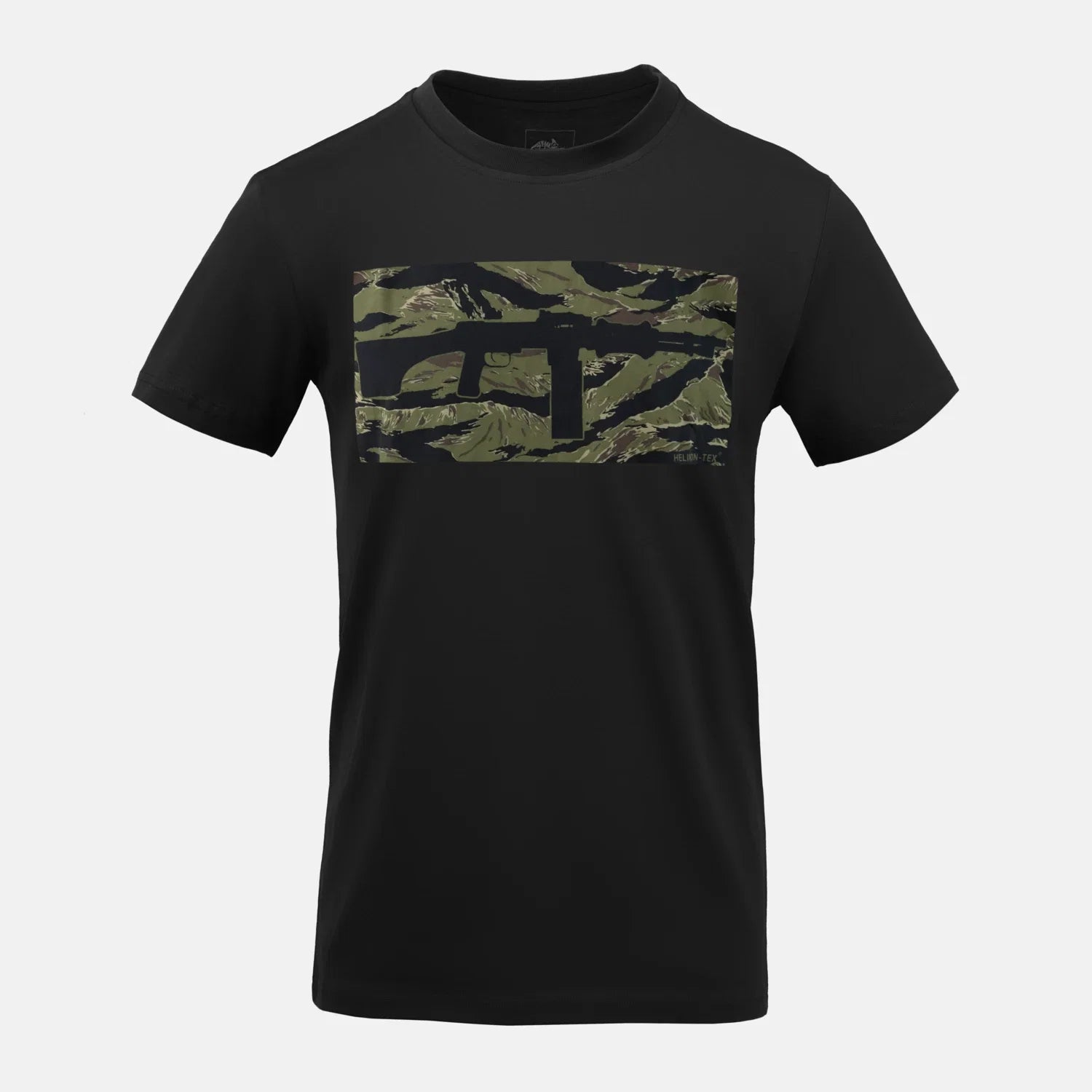 Helikon-Tex RPD krátke bavlnené tričko, Black/Tiger Stripe – predná strana