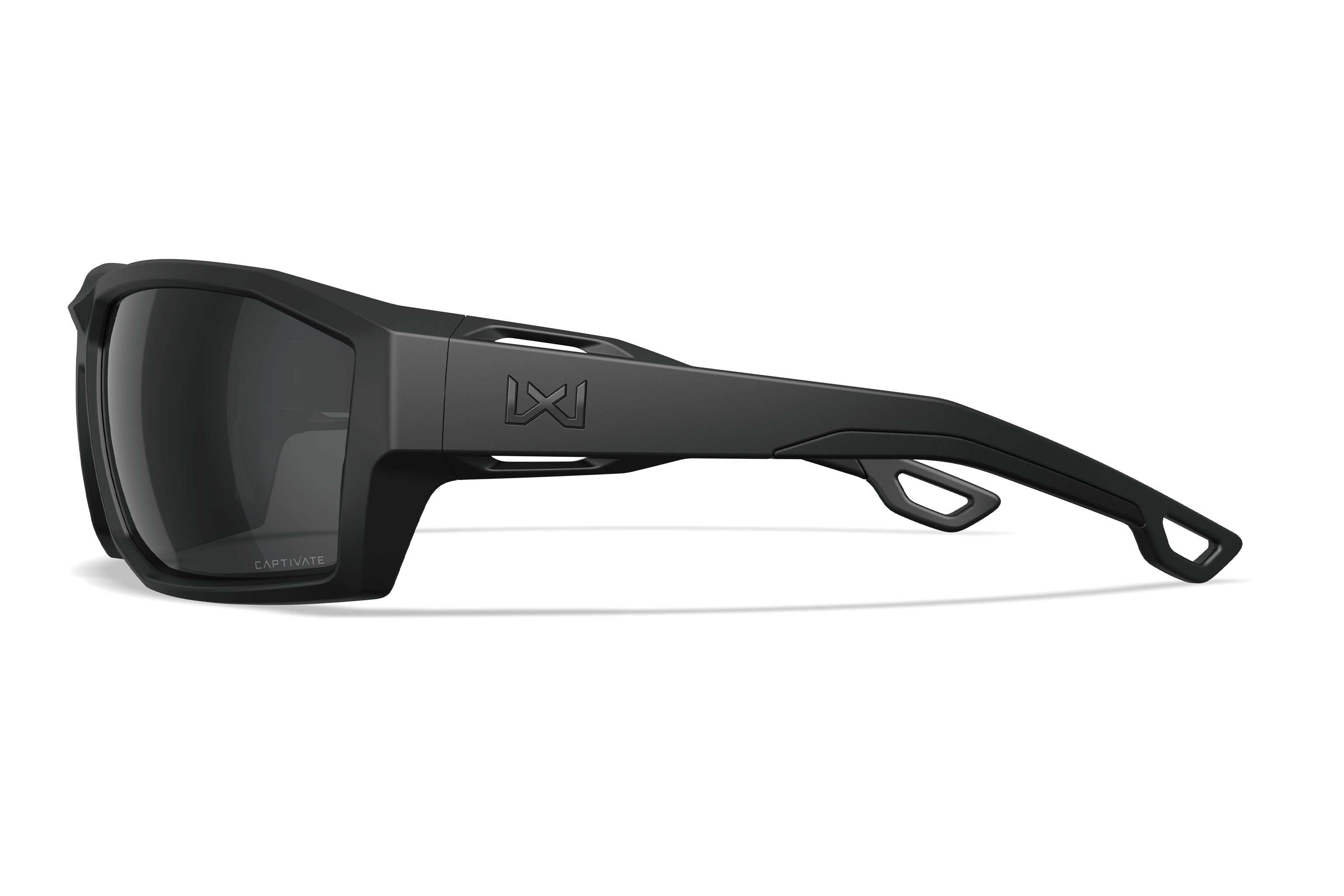 Wiley X Alpine балістичні сонячні окуляри, матовий чорний / CAPTIVATE сірий