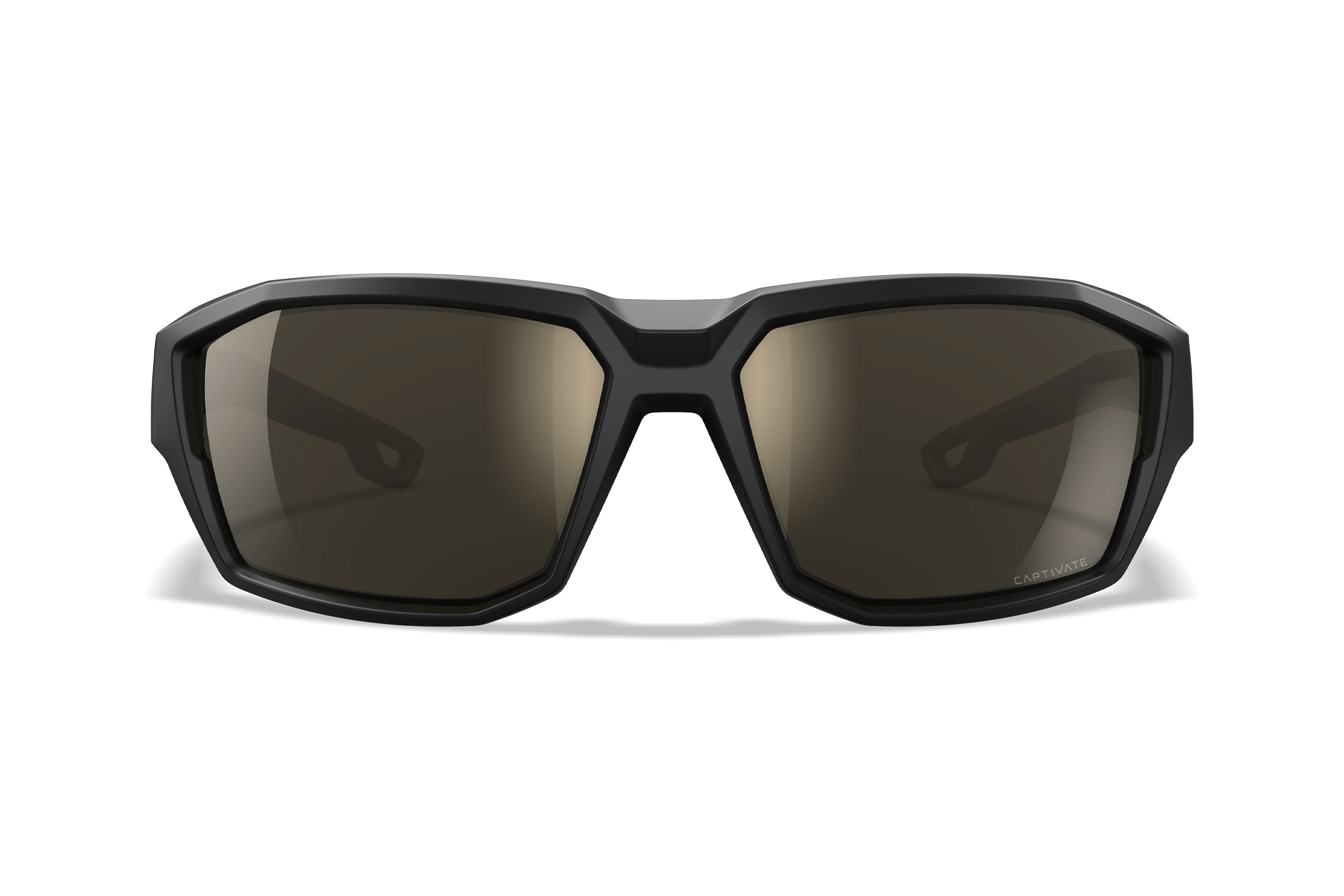 Wiley X Alpine балістичні сонячні окуляри CAPTIVATE Polarized Tungsten Mirror, матові чорні-бежеві