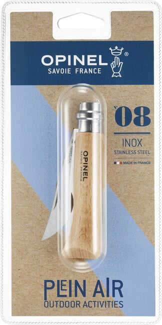 Opinel VRI N°08 zatvárací nôž Inox blister, hnedá