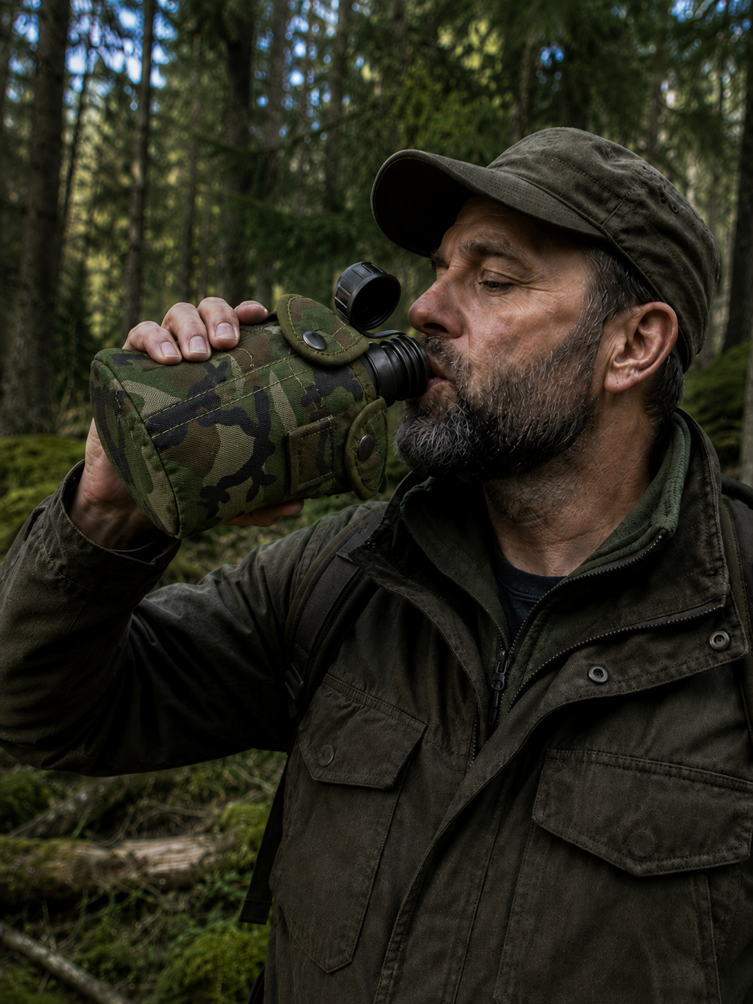 Dragowa Tactical польова фляга 1L, вудленд