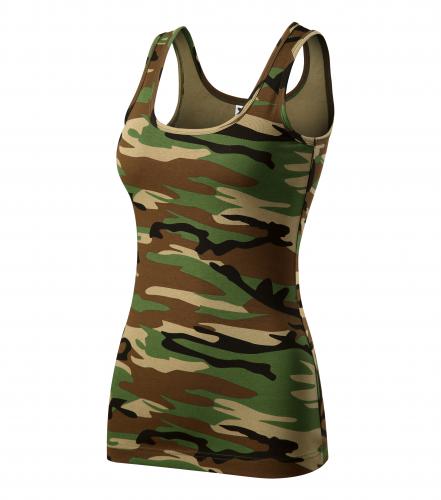 Malfini Camouflage жіноча майка 180g/m2, коричнева