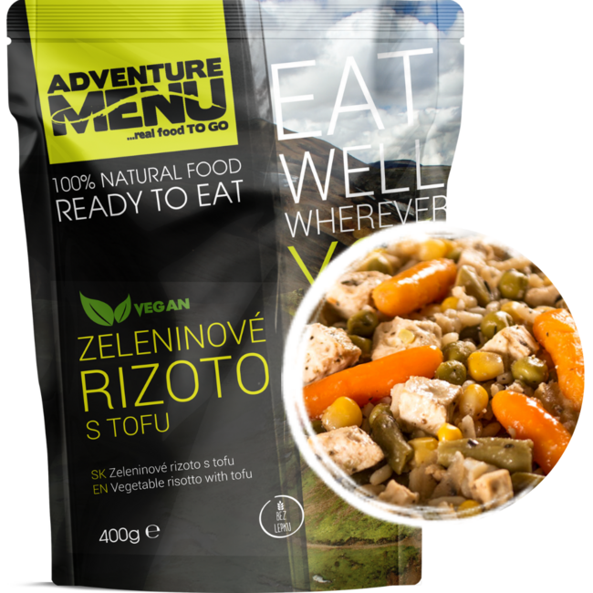 Adventure menu овочеве ризото з тофу, 400g