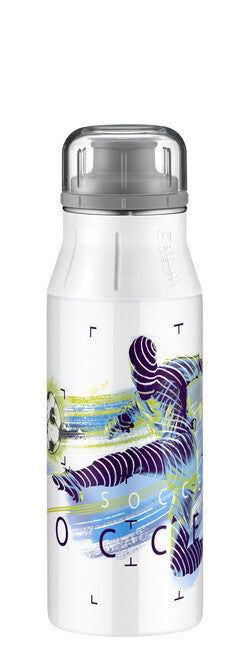 Alfi elementBottle Kids дитяча пляшка для питва із нержавіючої сталі, 0,6 л футбол