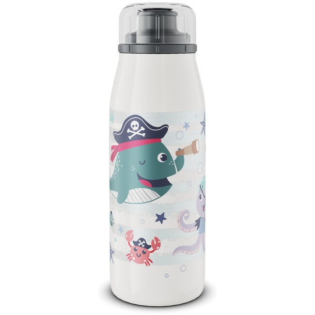 ALFI isoBottle Kids дитяча пляшка для пиття з нержавіючої сталі, пірат, 0,35 л