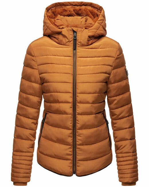 Marikoo Amber зимова куртка жіноча з капюшоном, ржавий кориця