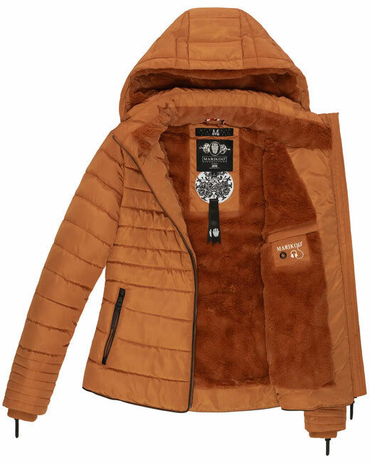 Marikoo Amber зимова куртка жіноча з капюшоном, ржавий кориця