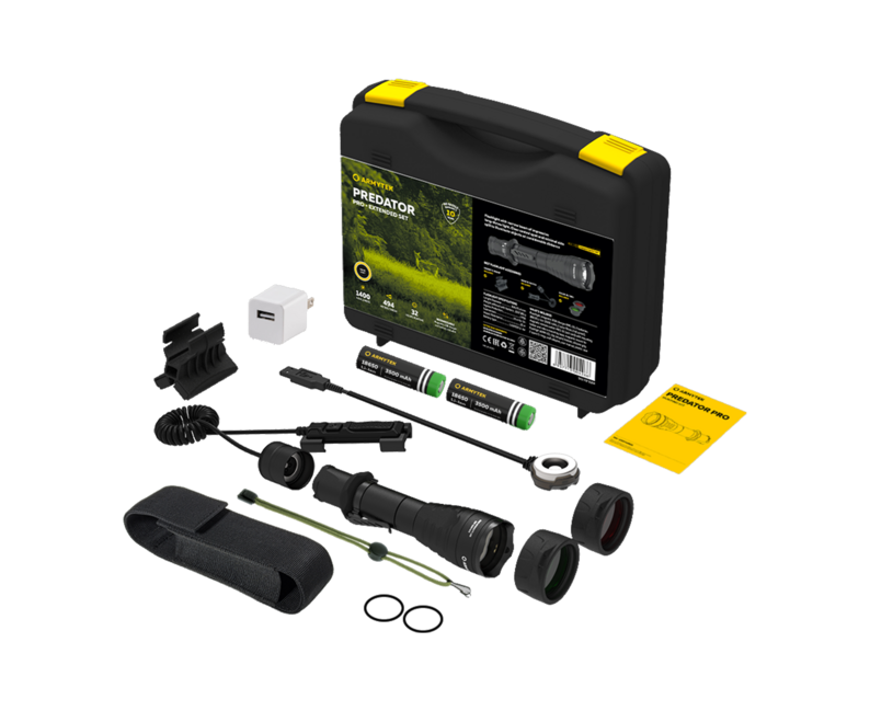ArmyTek Predator Pro Magnet USB Extended set тактичний, теплий білий