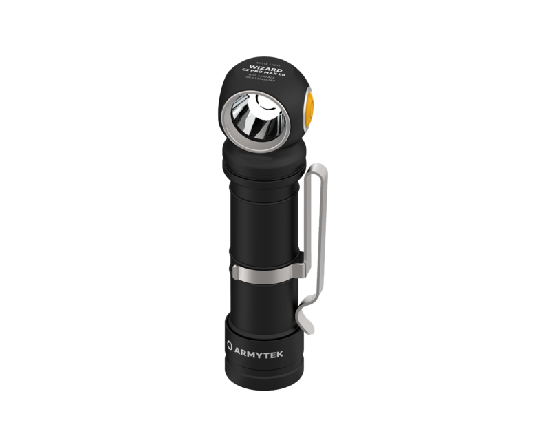 ArmyTek Wizard C2 Pro Max LR кишеньковий ліхтар LED з кліпом на ремень, з сумкою, живлення від акумулятора, 4150 lm, білий
