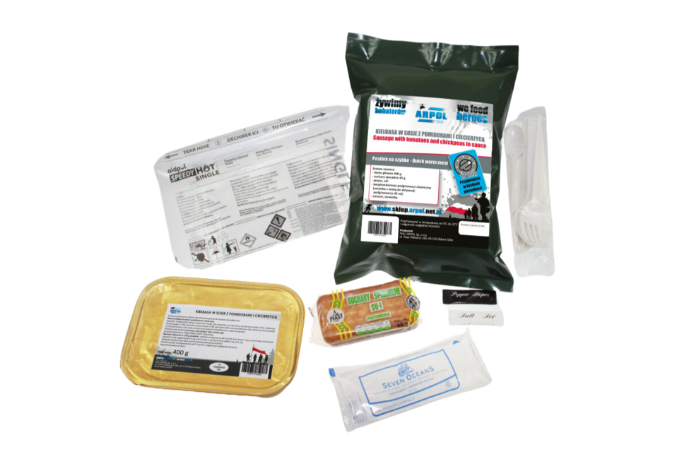 Arpol PNS10 продовольча пайка ковбаса з помідорами, 345g