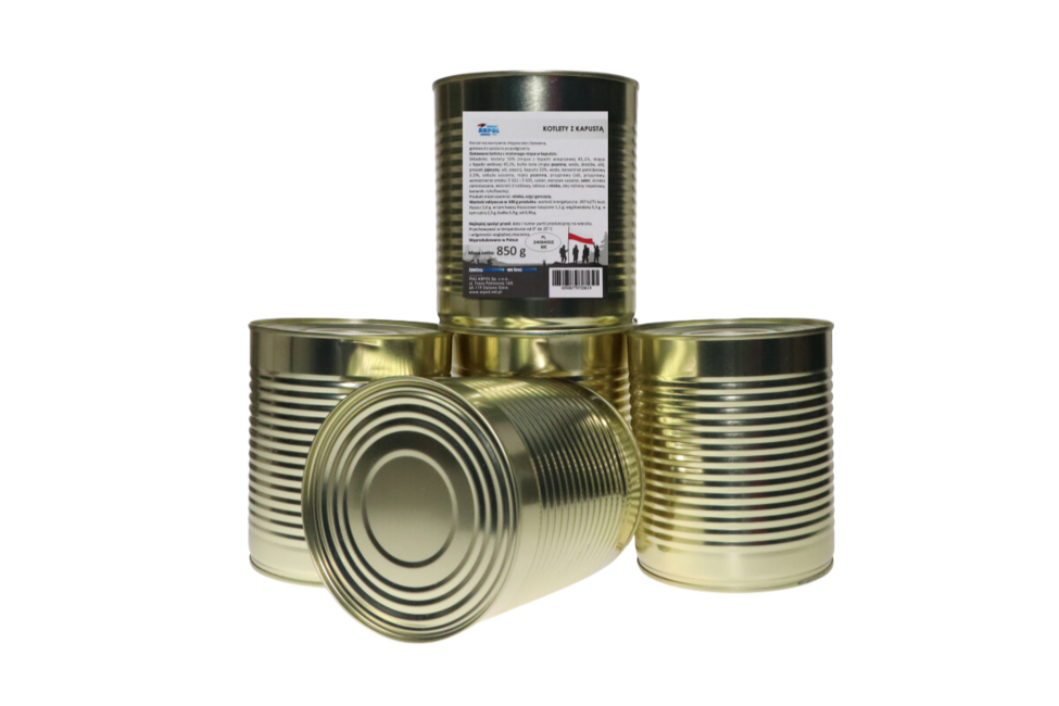 Arpol військова консерва фрикадельки з капустою, 850g