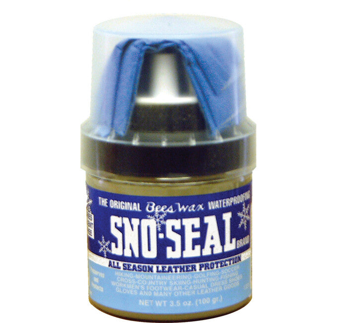 Sno Seal воскова імпрегнація для взуття 100g у банці з аплікатором, чорна