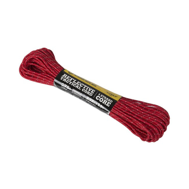ATWOOD® 3/32 x 50 футів тактичний рефлективний шнур, червоний (332R50)