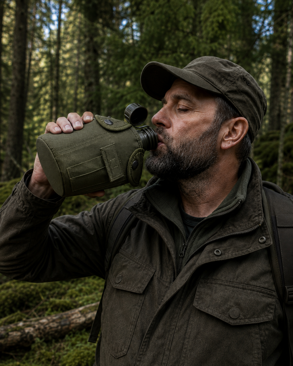 Dragowa Tactical польова фляга 1L, зелена