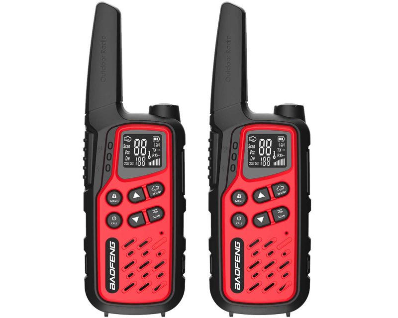 BaoFeng BF-T25E PMR портативна радіостанція, 2 шт., червона