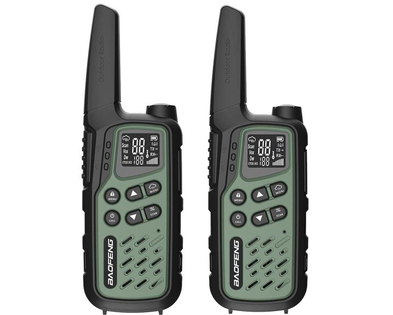 BaoFeng BF-T25E PMR радіостанція, 2 шт., зелена