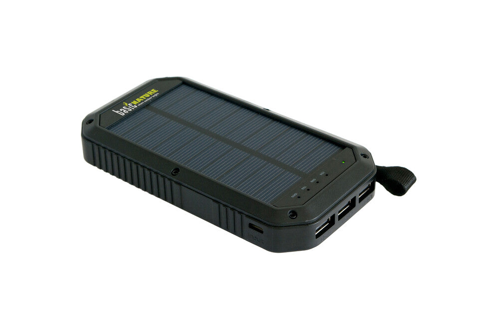 BasicNature повербанк 8000 mAh з сонячною зарядкою та LED ліхтарем, 8000 mAh