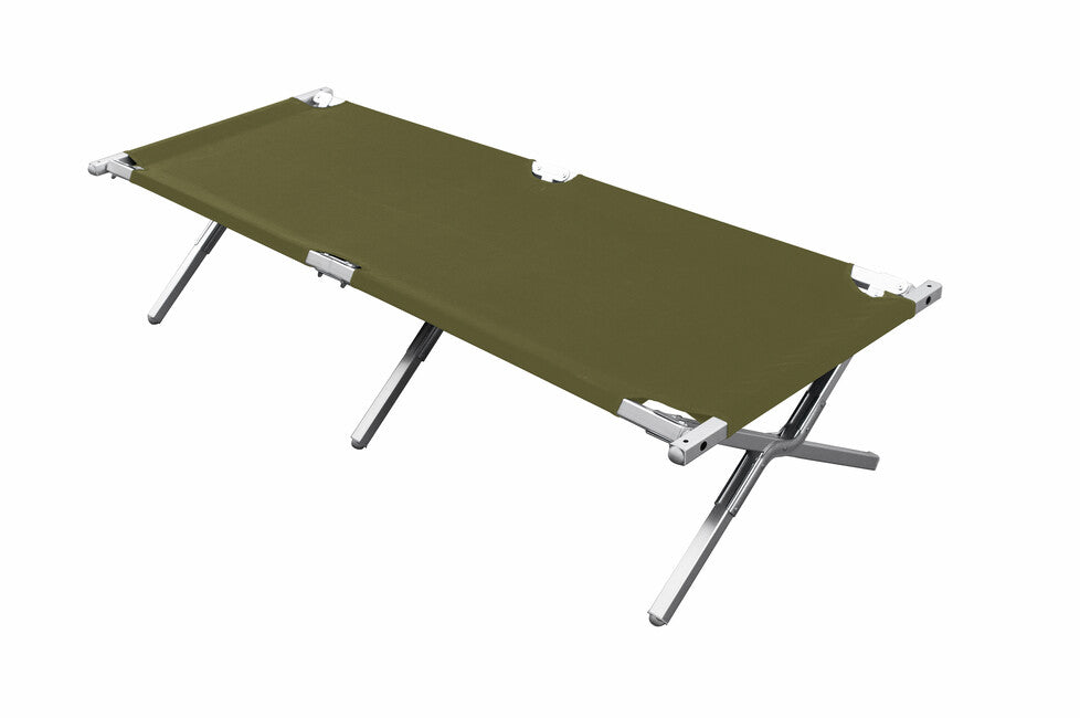 BasicNature Alu-Campbed туристичне ліжко, оливкове, 210 см