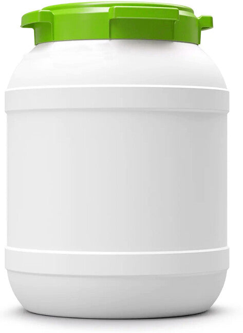 BasicNature ECO широкогорлий бідон, круглий, білий, 26 л