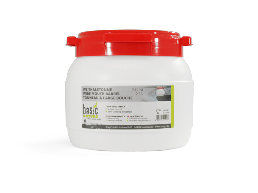 BasicNature сосуд широкогорлий, білий, 10,4 л