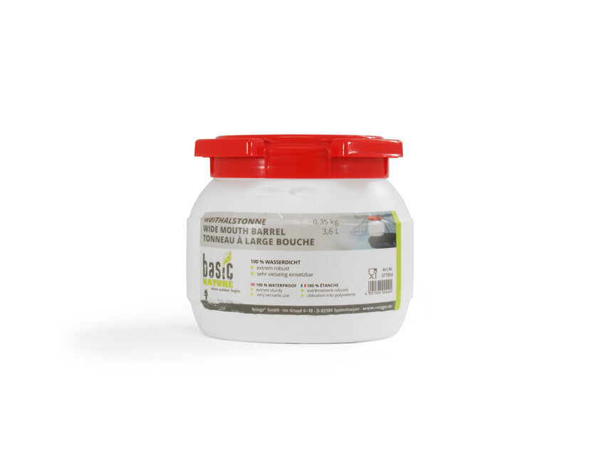BasicNature теплиця з широким горлом, біла, 3,6 л