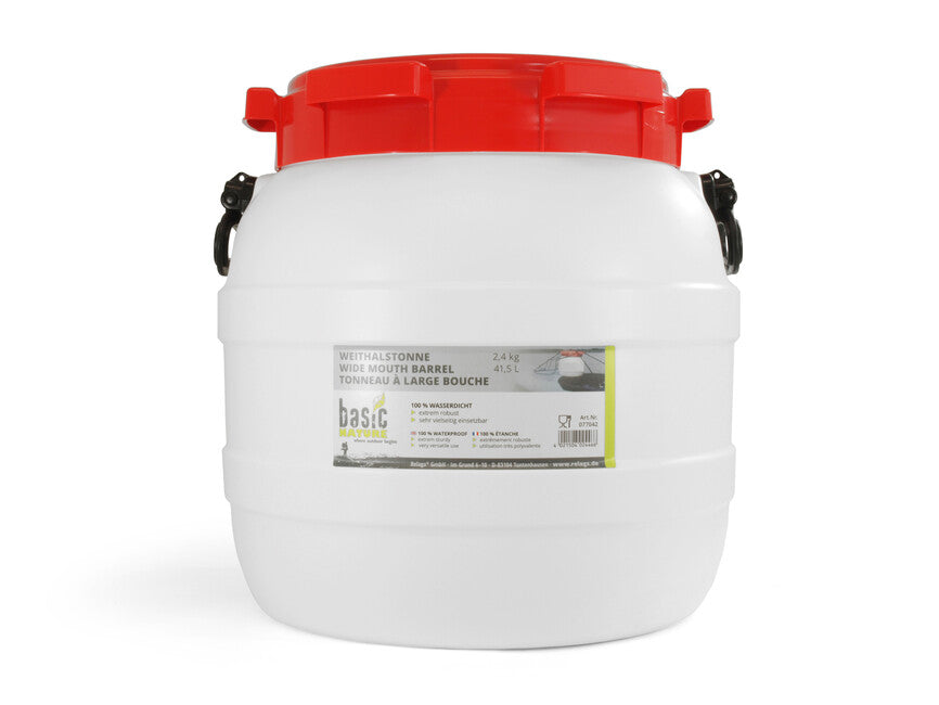 BasicNature посуд з широким горлом, білий, 41,5 л